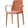 Кресло пластиковое Ginevra, терракотовое