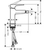 Смеситель для биде однорычажный с донным клапаном Hansgrohe Metropol 74520000