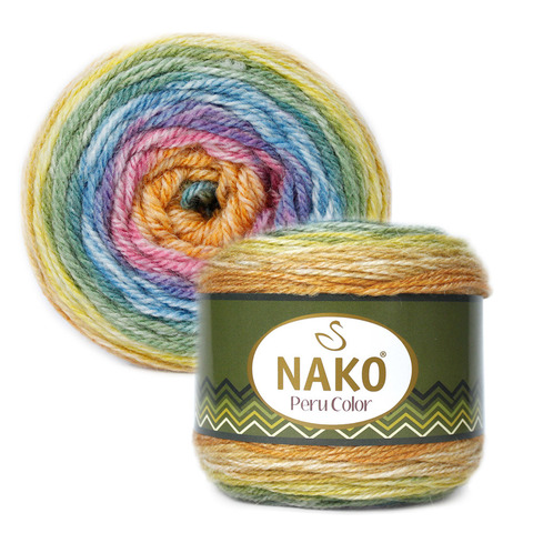 Пряжа Peru Color, 100г, 310м, 50%акрил, 25%альпака, 25%шерсть  (цена за уп.)