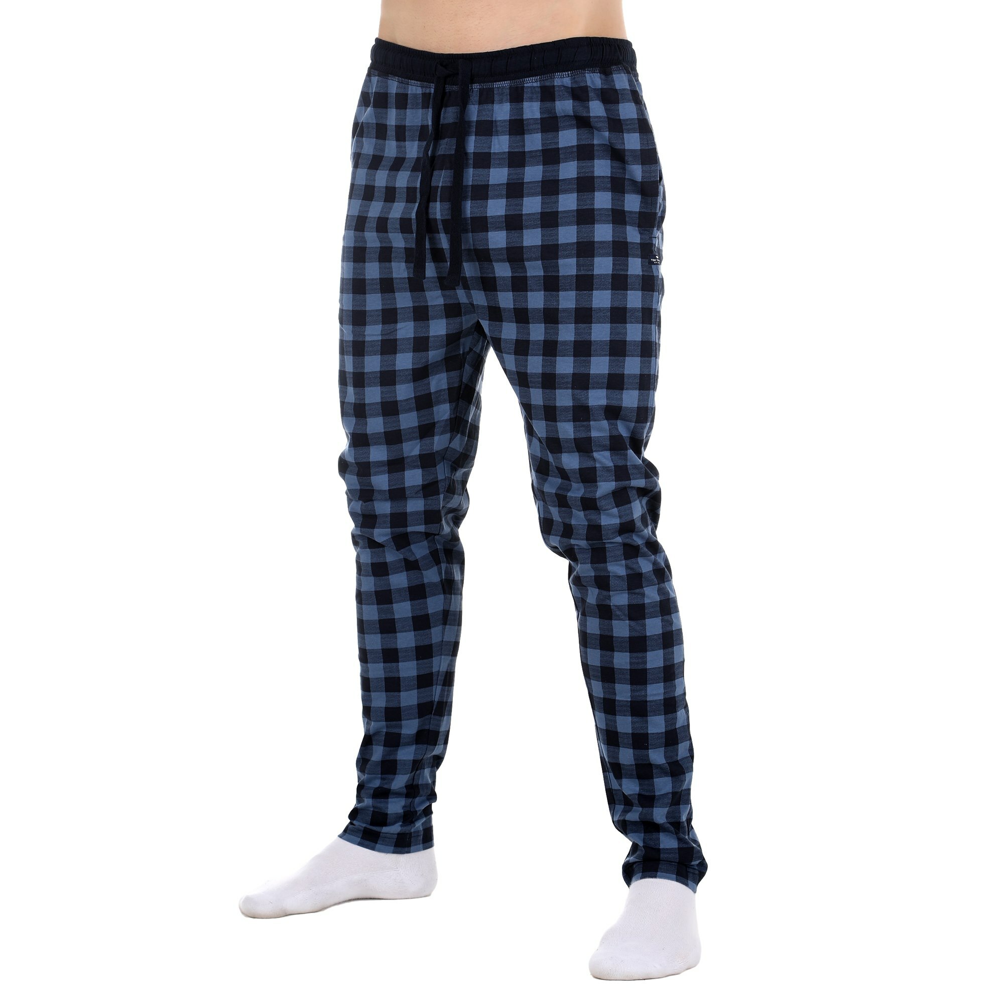 Мужские брюки пижамные синие в клетку Tom Tailor 071104/5608 635