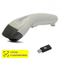 Сканер штрих-кода Mertech CL-610 P2D USB беспроводной (USB-HID; USB-COM; Bluetooth), серый