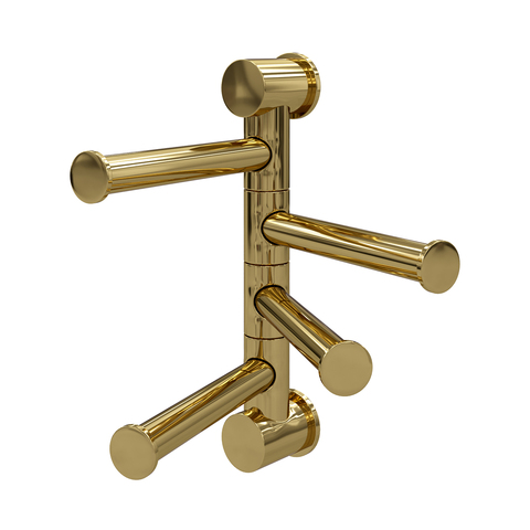 WasserKRAFT K-1054POLISHED GOLD Держатель полотенец четверной
