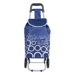 66-8-033 Сумка-тележка хозяйственная синяя, 92x35x28см, колёса D150мм, сталь (РемоКолор)