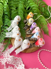 Птички декоративные, искусственные, цвет микс, 5 см, набор 6 шт.