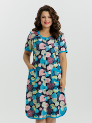 4728 Халат на пуговицах