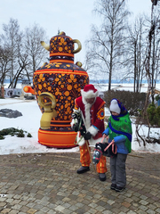 Надувной Самовар с чайником