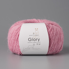 Glory, Нейлон-10% Соболь-10% Норка-75% Металлик-5%, 50 гр. - 240 м, розовый