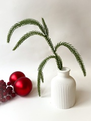 Набор травяных свисающих лапок елочки, мягкие, ампельное растение, искусственная зелень, рождественский декор 32 см, набор 15 шт.