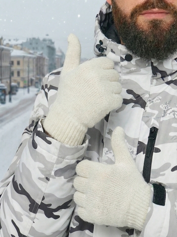 Перчатки п/ш белые