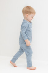 пижама  для мальчика  К 1621/пыльно-синий,большие киты