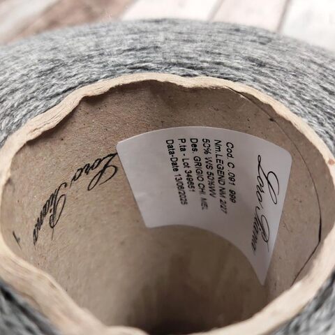 Меринос с кашемиром (50%) LORO PIANA LEGEND 1350 серый меланж