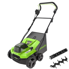 Аэратор-скарификатор Greenworks GD40SC38II 40V аккумуляторный, без АКБ и ЗУ