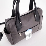 Сумка Саломея 603 мульти итальянский серо-черный