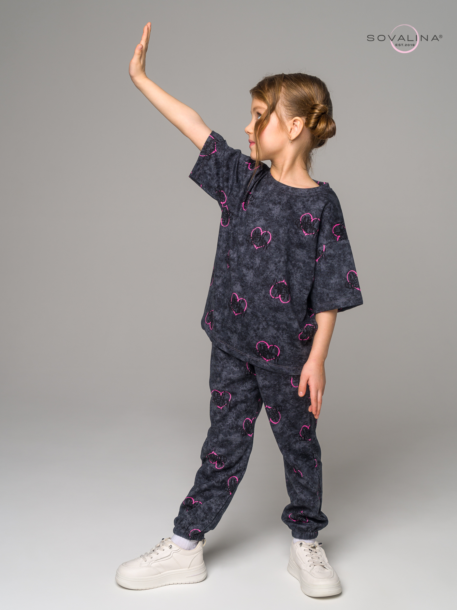 Костюм Daily girl варенка сердце фуксия mini