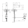 Gessi Rettangolo Смеситель для раковины на 1 отверстие с донным клапаном, цвет: хром 20001#031