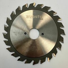 Подрезная составная пила WoodTec для форматно-раскроечных станков Ø125 х 22 x 2,8-3,6 Z = 12 + 12