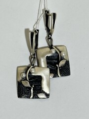 Вентана (серьги из серебра)