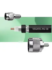 Кабельная сборка RG-58 A/U(SMA-male - N-male) 2м