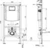 Комплект Система инсталляции для унитазов Villeroy & Boch 9224 6100 + Унитаз подвесной Villeroy & Boch Omnia Architectura 5684HR01