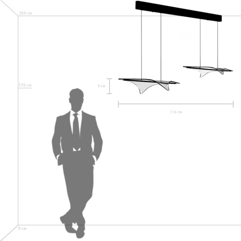 Подвесной светодиодный светильник Lightstar Varese 731323