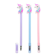 
          Карандаш вечный, чернографитный, Basir, серия "Единорог", с фигуркой на наконечнике, 3 цвета корпуса, 36 шт