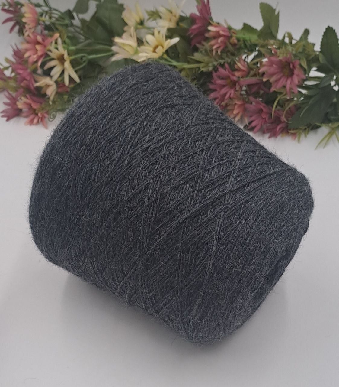 100% шерсть Transilana British wool - Charcoal Темно-серый 283м/100гр