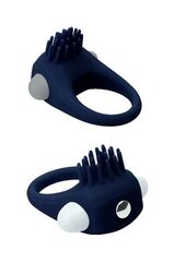 Синее эрекционное виброкольцо STIMU RING - 