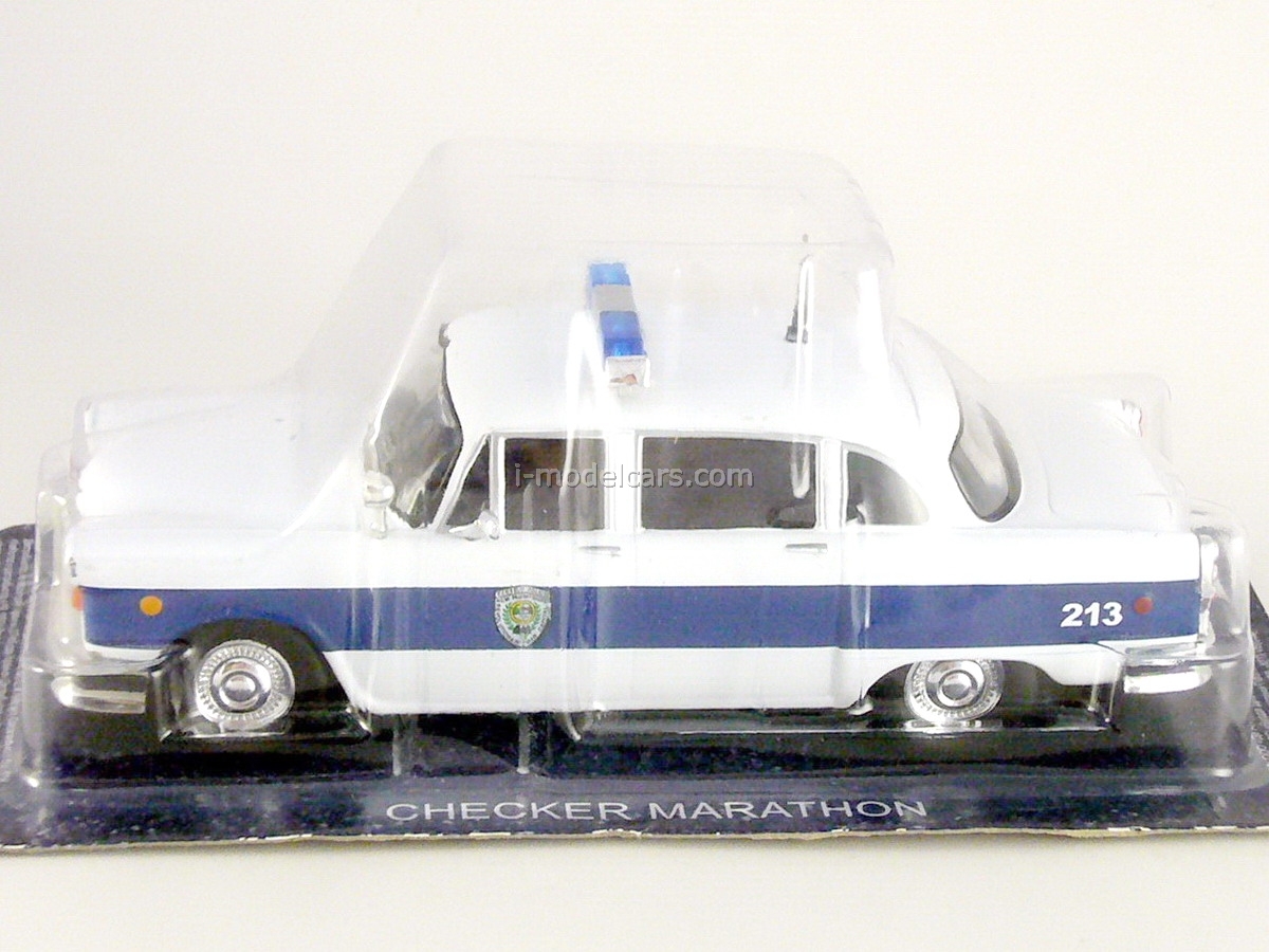 Checker Marathon Polizei USA 1963 Blister 1:43 Altaya Modellauto