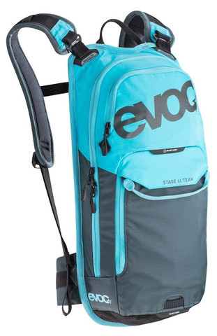 Картинка рюкзак велосипедный Evoc Stage 6 Neon Blue-Slate - 1