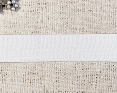 Резинка тканая с уплотн., ш. 3,5 см, пр-во Россия, белый