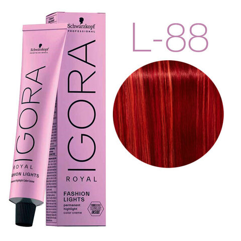 Schwarzkopf Igora Royal Fashion Lights L-88 (Красный экстра) - Перманетный краситель