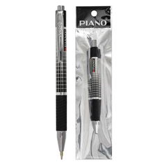 Ручка шариковая, автоматическая, Piano, синие чернила, серия "Solo", чёрный корпус, 1 шт