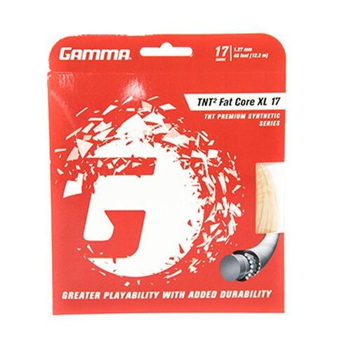 Теннисные струны Gamma TNT2 Fat Core XL (12,2 m) - natural