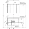 Aquanet 179928 Компл.1 - Тумба Латина 100 цв.белый (фасад бордо) (179928)