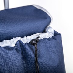 66-8-033 Сумка-тележка хозяйственная синяя, 92x35x28см, колёса D150мм, сталь (РемоКолор)