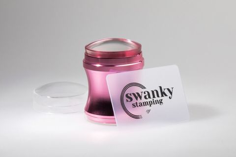 Штамп Swanky Stamping, розовый, силиконовый 4 см