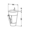 Duravit Starck 1 Тумба напольная 600x560xh825 мм, для раковины #040658, с 2мя дверцами, 1 полка, цвет: american walnut S1952001313