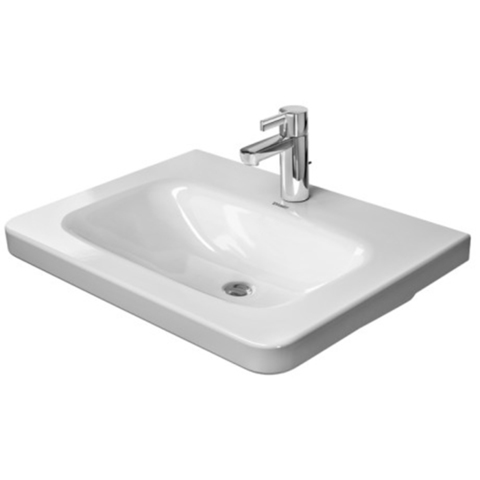 Duravit DuraStyle Раковина  для мебели, без перелива, с 3 отв. под смес., 650x480мм, Цвет: Белый 2320650044
