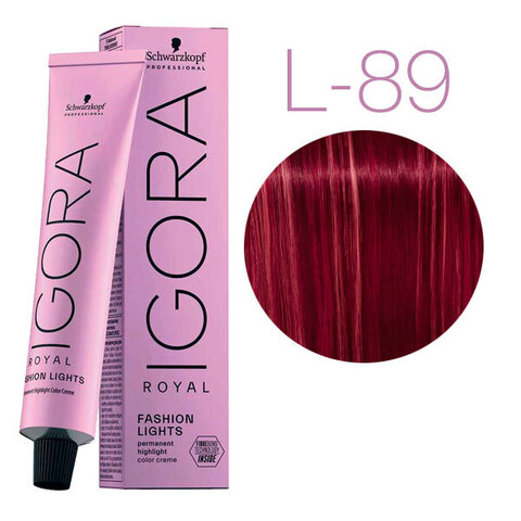 Schwarzkopf Igora Royal Fashion Lights L-89 (Красный фиолетовый) - Перманетный краситель