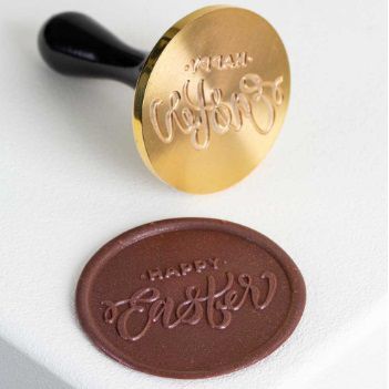 Печать для декорирования шоколада Happy Easter d6см, 20FH36L