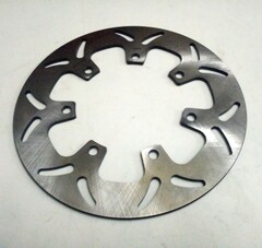 Диск тормозной задний на Kawasaki VN VULCAN 1500 1987-2008, серебристый лепестковый