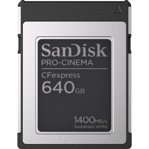 Карта памяти SanDisk Cfexpress B 640GB PRO-CINEMA 1700 / 1500 MB/s