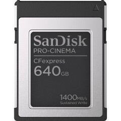 Карта памяти SanDisk Cfexpress B 4.0 325GB BLACK 3650 / 3250 MB/s
