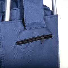 66-8-033 Сумка-тележка хозяйственная синяя, 92x35x28см, колёса D150мм, сталь (РемоКолор)