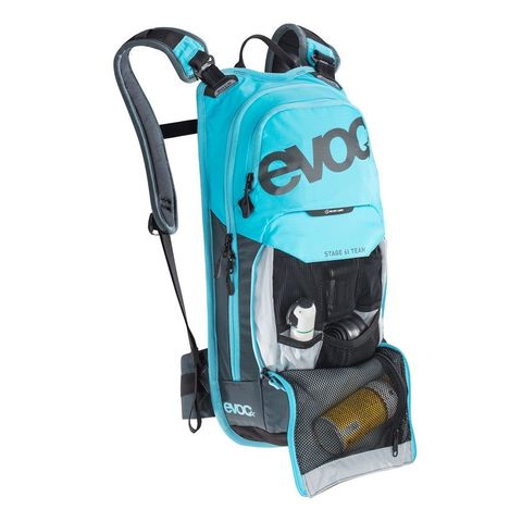 Картинка рюкзак велосипедный Evoc Stage 6 Neon Blue-Slate - 3