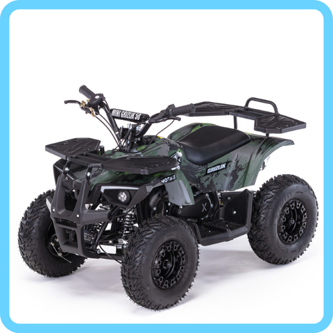 Детский бензиновый квадроцикл MOTAX ATV Х-16 ES Мини-Гризли BIG WHEEL с электростартером и родительским контролем