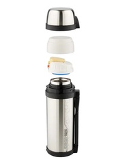 Термос Thermos  FDH Stainless Steel Vaccum Flask, 1,65 л, стальной/черный, фото 2