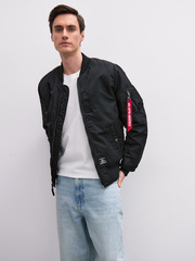 Бомбер Alpha Industries MA-1 Mod Flight Jacket Black (Черный)