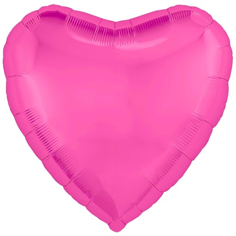 Воздушный шар сердце большое, Розовый пион, 76 см