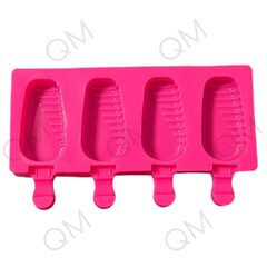 Форма для мороженого «Эскимо в глазури», 19,5112,5 см, 4 ячейки, цвет МИКС